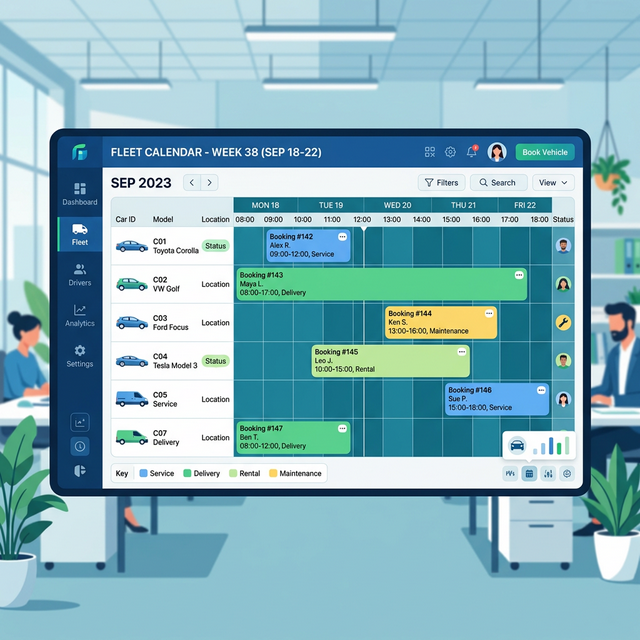 Hệ thống quản lý lịch xe thông minh