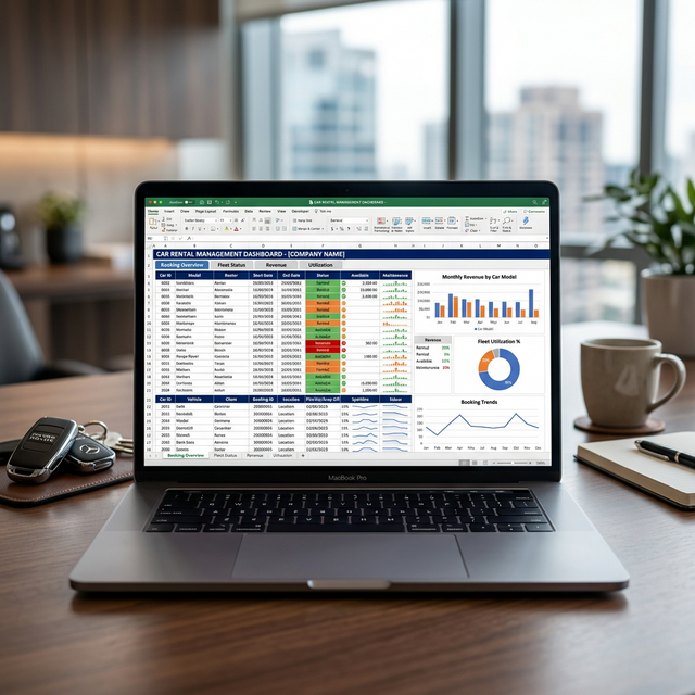 mẫu file excel quản lý xe cho thuê miễn phí 2026