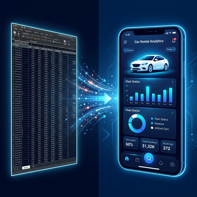 So sánh: Có nên dùng Excel quản lý xe tự lái hay dùng phần mềm? | dCarma